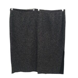Avenue midi Skirt womens plus size 30 32 split side hem elastic waist speckled